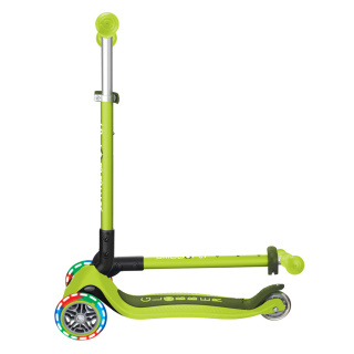 Hulajnoga dziecięca balansowa LED Primo Foldable Lights Globber limonkowa zieleń