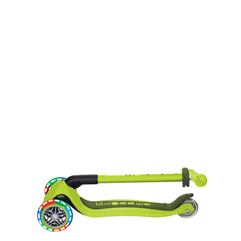 Hulajnoga dziecięca balansowa LED Primo Foldable Lights Globber limonkowa zieleń