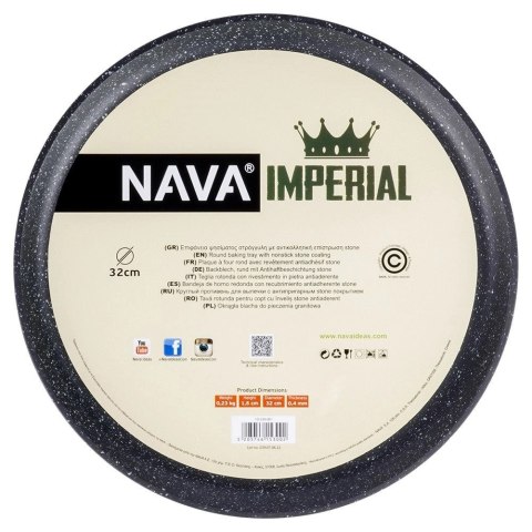 NAVA Forma do pizzy granitowa IMPERIAL 32,5 cm