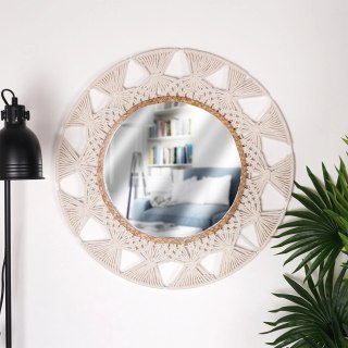 Grupa Orion Sp. z o.o. Lustro Ścienne z Ramą Wiszące Ozdobne Dekoracyjne HOME STYLING 55 cm