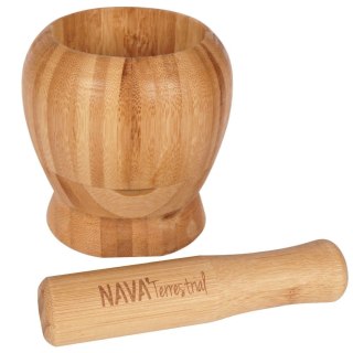 VLACHOS BROS S.A IMPORTS (NAVA),Valantis Vlachos Moździerz Bambusowy Drewniany NAVA do Przypraw Pesto
