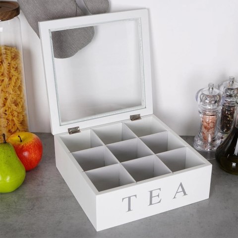 Grupa Orion Sp. z o.o. Pojemnik Organizer Szkatułka na Herbatę EXCELLENT HOUSEWARE 22x22x8,5 cm