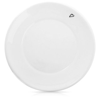 Grupa Orion Sp. z o.o. Spodek Mały Talerzyk Ceramiczny Biały SERCE 12 cm do Kubka ORION