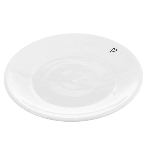Grupa Orion Sp. z o.o. Spodek Mały Talerzyk Ceramiczny Biały SERCE 12 cm do Kubka ORION
