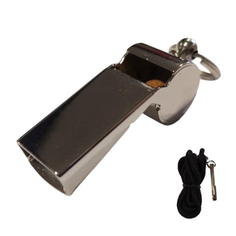 SPARTAN GmbH Gwizdek Metalowy ze Sznurkiem SPARTAN