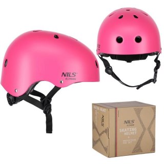 MR290+H230 KASK Z OCHRANIACZAMI ZESTAW RÓŻOWY ROZM. M NILS EXTREME