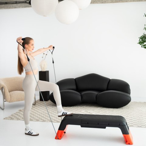 AS009 PRO STEP DO AEROBIKU REGULOWANY Z FUNKCJĄ ŁAWKI COMMERCIAL HMS