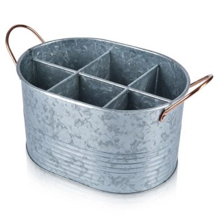 Home Styling Collection Skrzynka Organizer Transporter na Butelki Metalowy HOME STYLING