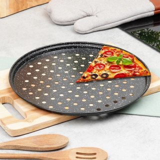 Grupa Orion Sp. z o.o. Forma do Pizzy VILDE Granitowa Perforowana Dno 28 cm Chrupiący Spód