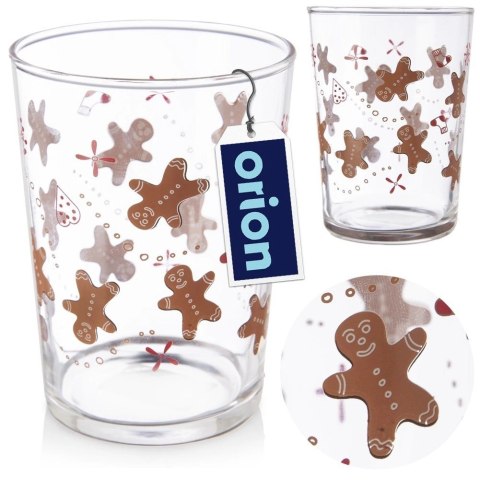 Grupa Orion Sp. z o.o. Szklanka Dekoracyjna Świąteczna PIERNICZEK do Napojów 500 ml ORION