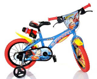 Kubisport Rower dziecięcy Dino SUPERMAN 14" 2024 niebieski