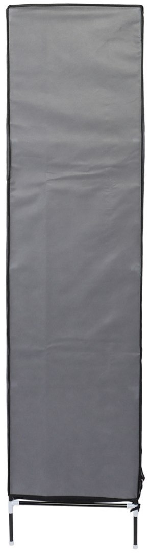 GARDEROBA TEKSTYLNA 127x45x172 cm CIEMNOSZARA
