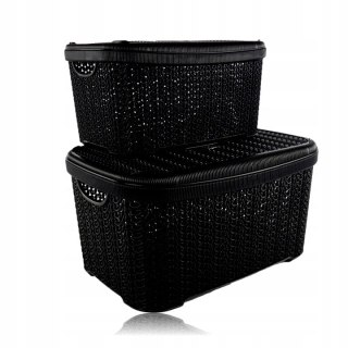 Koszyk z pokrywką KNIT 6 l