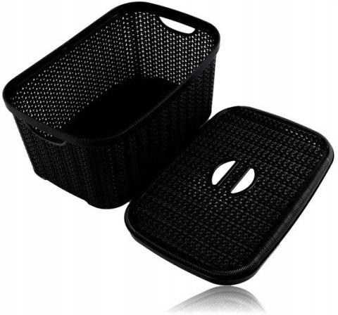 Koszyk z pokrywką KNIT 6 l