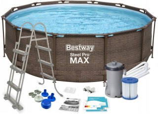 SPARTAN GmbH Basen Stelażowy Steel Pool Pro Max śr. 3,66 m