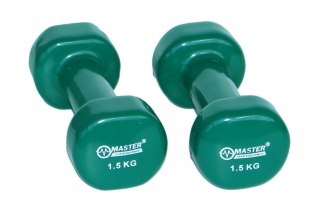 MASTER SPORT s.r.o. Hantelki Żeliwne Pokryte Winylem 1,5 kg x2