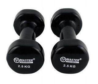 MASTER SPORT s.r.o. Hantelki Żeliwne Pokryte Winylem 2,5 kg x2