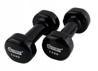 MASTER SPORT s.r.o. Hantelki Żeliwne Pokryte Winylem 2,5 kg x2