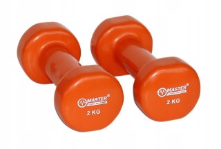 MASTER SPORT s.r.o. Hantelki Żeliwne Pokryte Winylem 2 kg x2