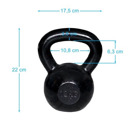 SPARTAN GmbH Kettlebell Żeliwny Kula Kettle SPARTAN 12 kg