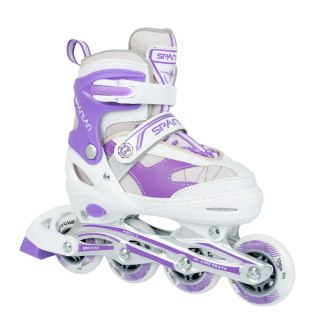 SPARTAN GmbH Łyżworolki 2w1 SPARTAN Purple-White Inliner (30-33)