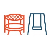 Huśtawki, hamaki i trampoliny